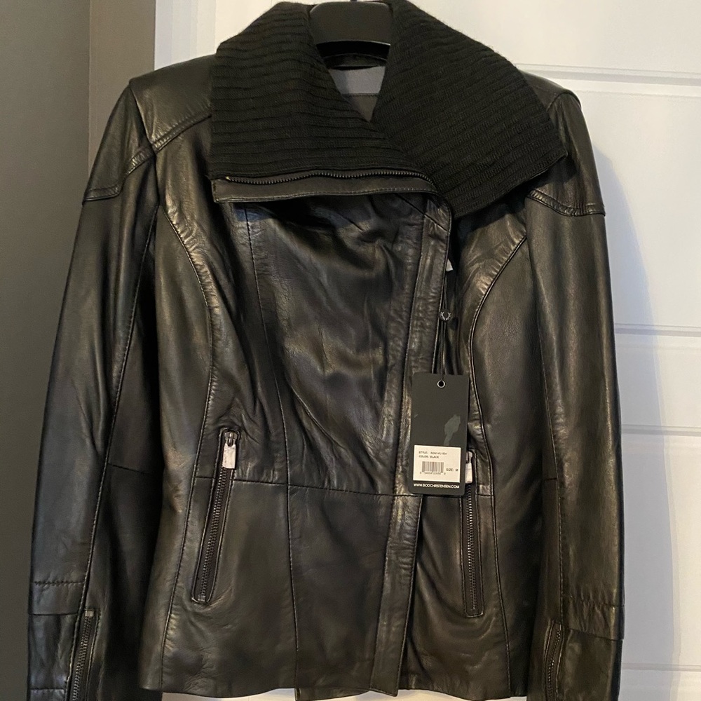 NEW LEATHER JACKET WITH TAGS🖤